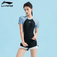 [624 сплит-боксерский купальник-черно-синий] дебют в новом стиле