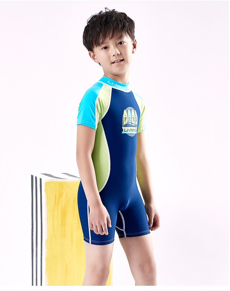 Đồ lót trẻ em Li Ning Boy Boy Đồ bơi thể thao chuyên nghiệp Áo tắm cho trẻ em lớn Kem chống nắng Xiêm khô nhanh Đồ bơi bãi biển bán đồ bơi trẻ em