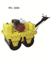 Small road roller Single wheel double wheel walk-behind vibration roller Groove backfill soil vibration roller