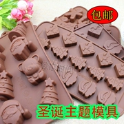 Christmas Mould Old Man Walking Stick Tree Bell Holiday Gift Candy DIY Baking Handmade Chocolate Cake Trang trí