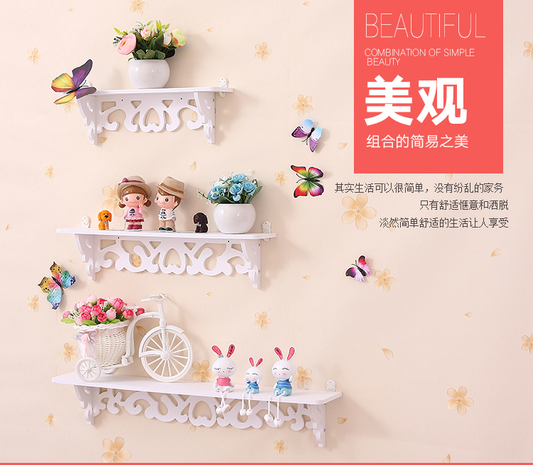 Tường nền kệ tường miễn phí đấm kệ sách treo tường trang trí khung phòng ngủ từ kệ đơn giản hiện đại - Kệ tủ sách thông minh