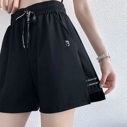 Летние тонкие спортивные шорты, быстросохнущие волейбольные теннисные штаны для спортзала для бадминтона, свободный крой, для бега