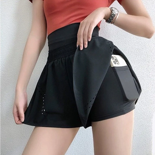 Спортивные шорты, штаны, быстросохнущее защитное белье, комбинезон для отдыха для спортзала, утягивающий пояс на талию, комплект, леггинсы, свободный крой, для бега, высокая талия