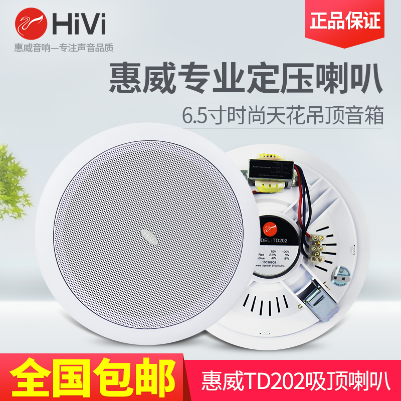 Hivi Whi Wai TD202 Suction Top Horn Suit Ceiling Acoustics Suspended Ceiling Set Pressure Suction Top Speaker Power Amplifier Package