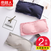 One-piece sports bandeau without steel rim invisible chest thin section summer breathable bra High school student girl underwear