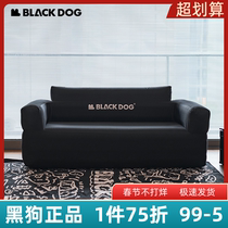 Blackdog black dog outdoor double inflatable sofa portable outdoor camping camping air bed lazy inflatable bed