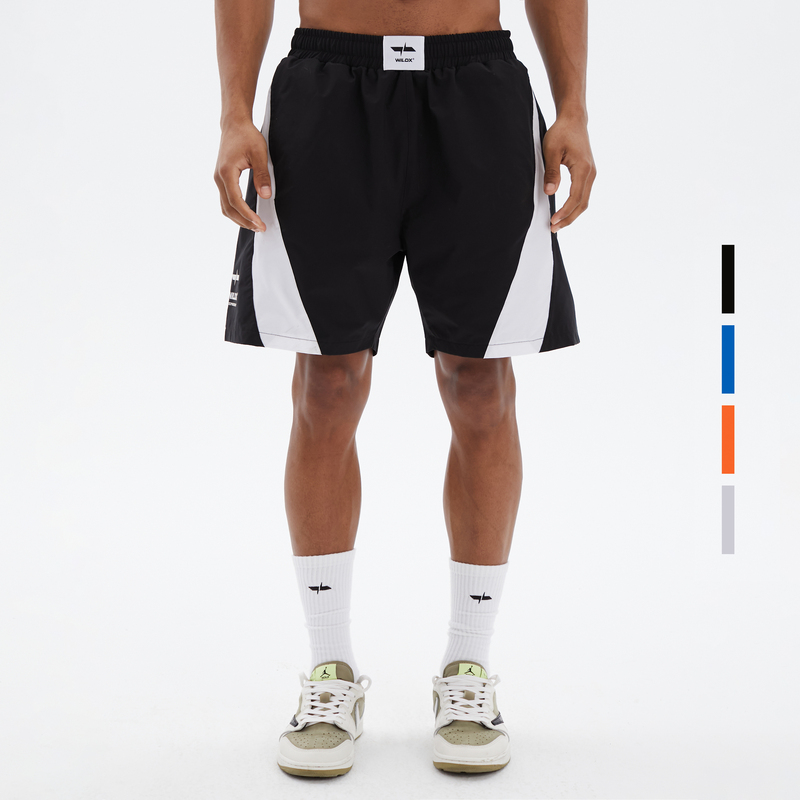 Wildx "Pulse Crack" Double-Layer Woven American-Style Summer Basketball Mesh Shorts for Men, Knee-Length or Shorter