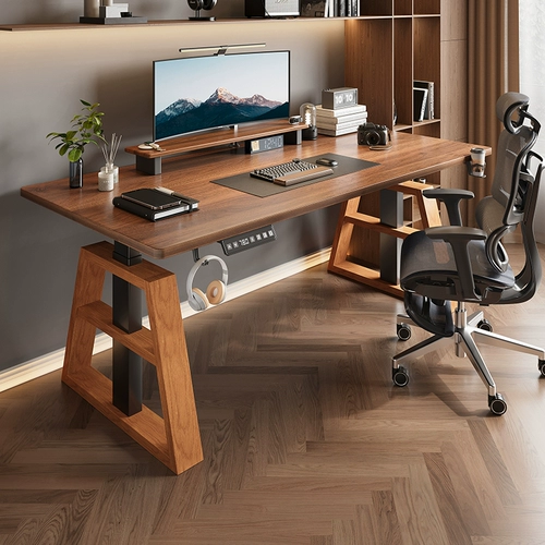 Столковый деревянный электрический подъемный стол Умный двухмоторный компьютер на стойке компьютера на стой