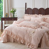 French Princess Style Carved Milk Velvet Four-Piece Bedding Set with Bed Cover, Winter Thickened Baby Velvet Coral Fleece Duvet Cover and Bed Skirt