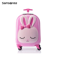 Чемодан, розовый кролик, модернизированная версия, 16 дюймов