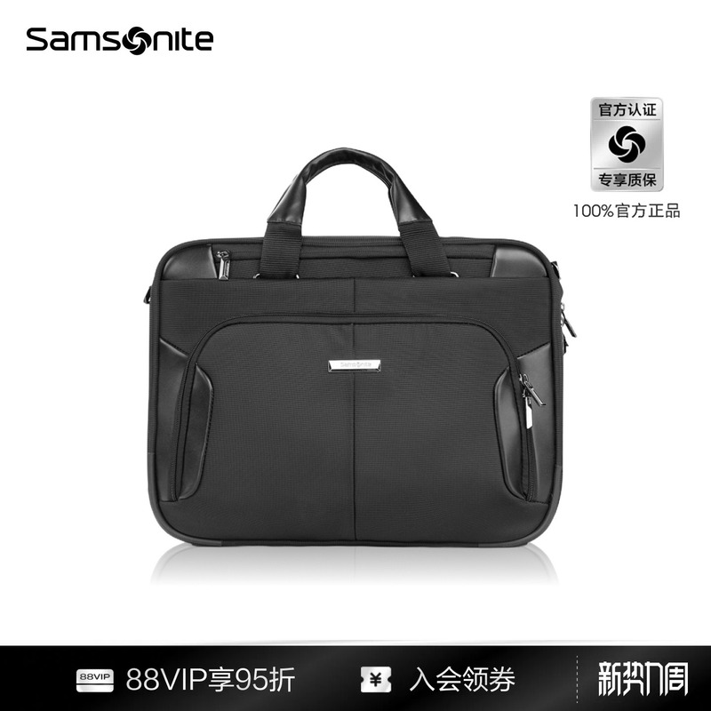 Samsonite Briefcase Men's Computer Bag High-End Business Lightweight Large-Capacity High-Value Business Travel Handbag Bp0 Samsonite Briefcase Men's Computer Bag High-End Business Lightweight Large-Capacity High-Value Business Travel Handbag Bp0