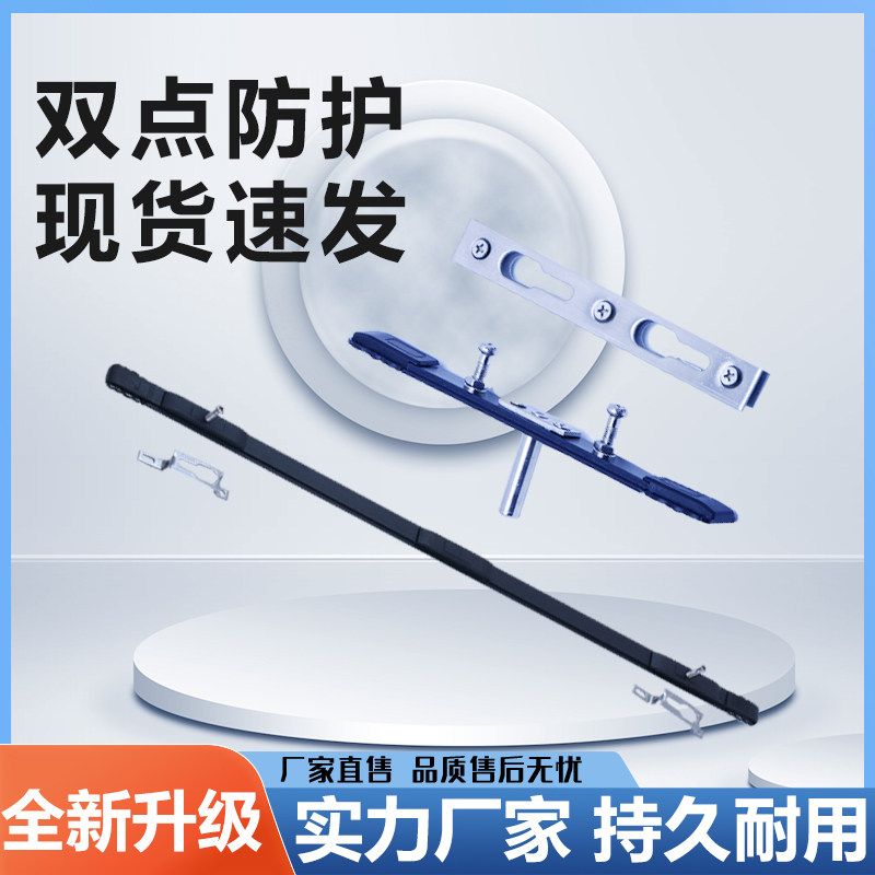 Aluminum alloy sliding door lock double point accessories balcony kitchen sliding door lock 2 lock points heavy hollow door and window accessories