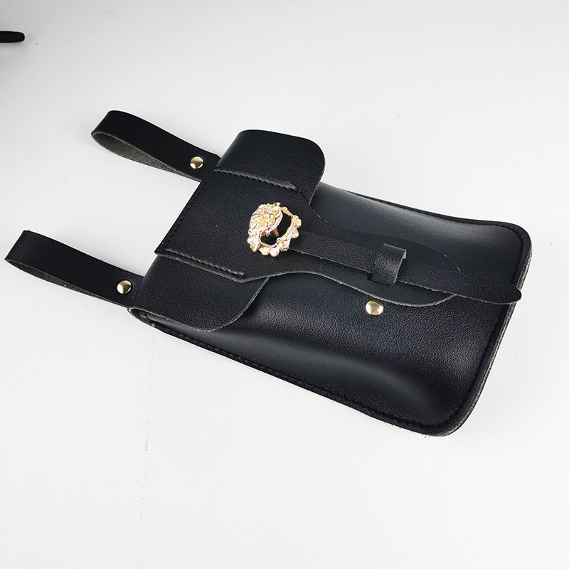 Tang-Style Original Versatile Ancient-Style Hanfu Bag, Mobile Phone Bag, Wallet, Waist Bag, Ming-Style Silver Pouch, Flying Fish Clothing, Round Collar