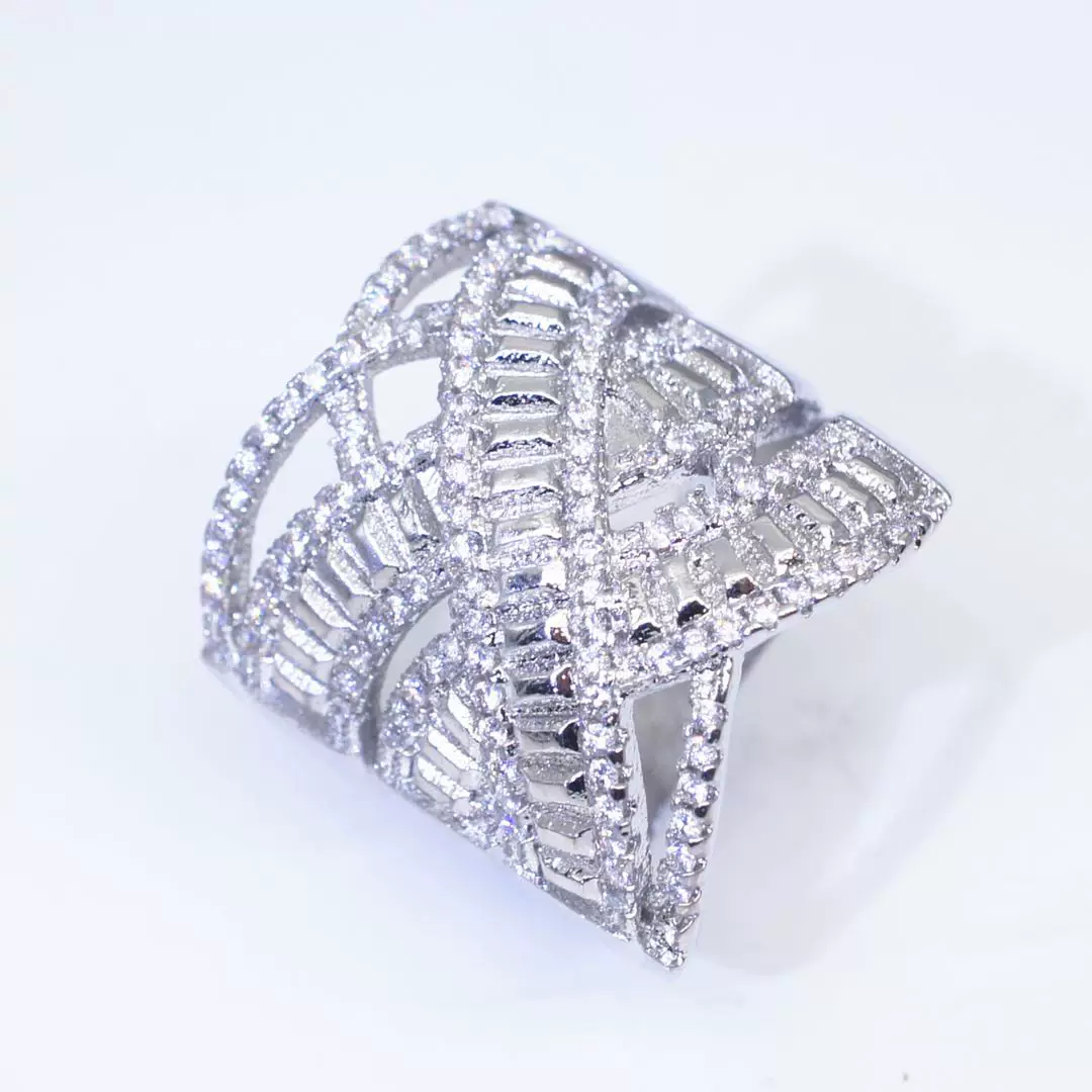 Модное обручальное кольцо, серебряный браслет, украшения, ebay, инкрустированный бриллиантами, европейский стиль