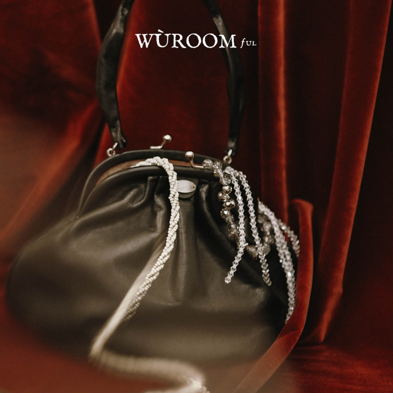 Wuroomful「Kisslock Clasp Series·Medium Multi-Purpose Bag」Niche Handbag for Women