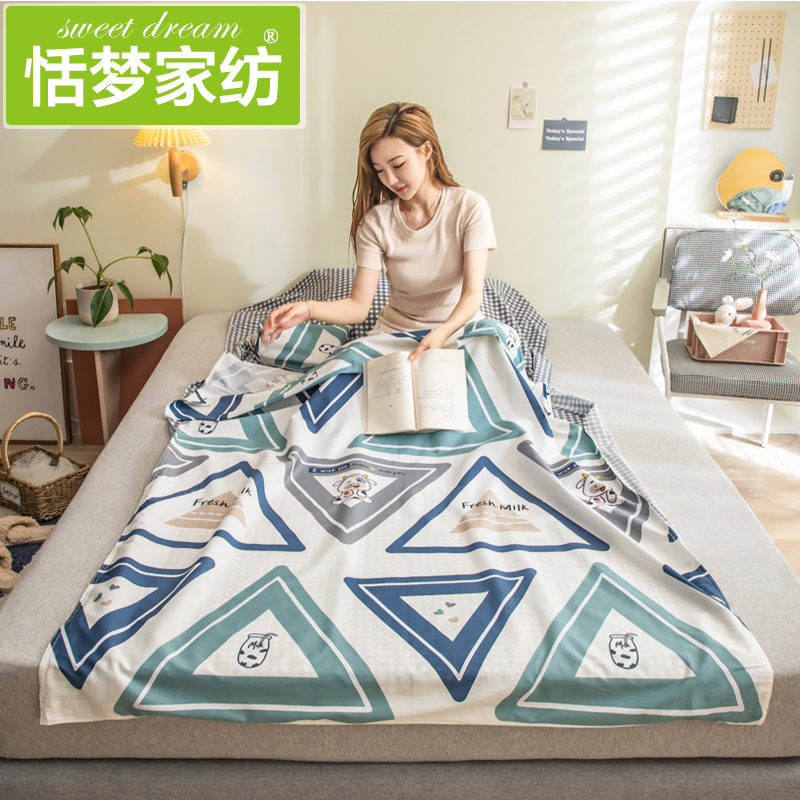 Dream Home Spinning Little Fresh Pure Cotton Hotel Sepal Sleeping Bag Adults Travel Away GOD INSTRUMENTAL BED SHEETS ARE COVERED WITH HOOD PORTABLE
