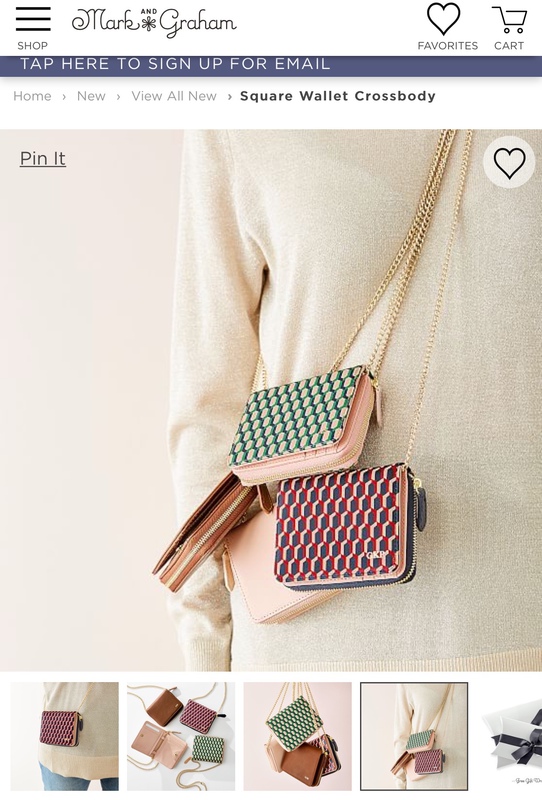 Cabbage Price, American Brand Mark & Graham, Genuine Leather Crossbody Small Wallet, Card Holder, Earphone Cable Bag, Decorative Bag