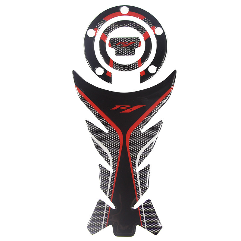 KODAKIN Mountain leaf R1 special oil tank anti-crash strip oil case cover with fish bone patch