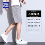 Шелковые трендовые летние шорты, мужские тонкие спортивные повседневные брюки для отдыха, штаны