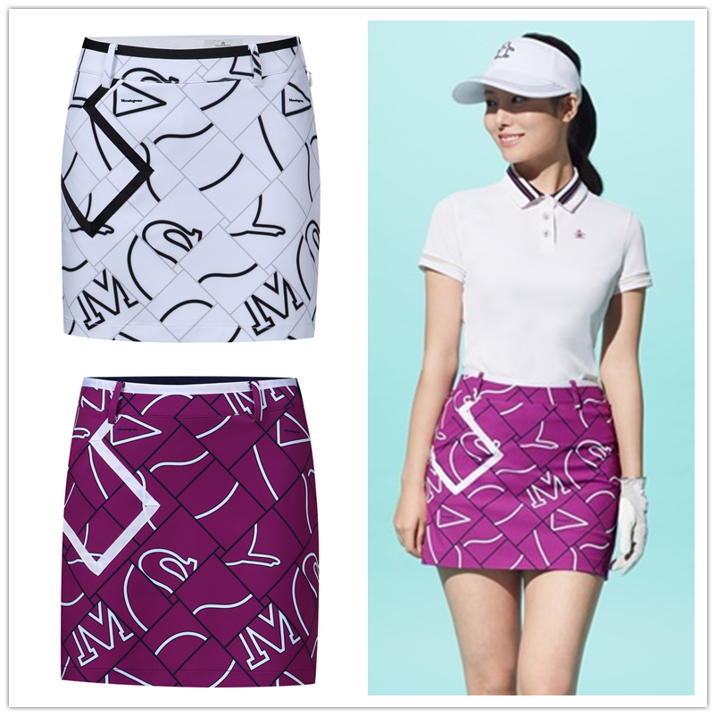 Đầu thu 2018 Hàn Quốc mua chim cánh cụt golf nữ thời trang váy ngắn váy thể thao golf quần thể thao nữ