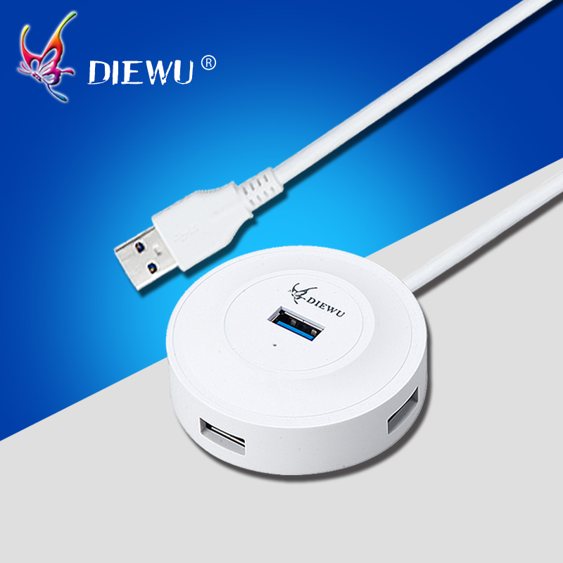 DIEWU high-speed USB splitter 3 0 hub one drag four usb expansion hub USB3 0 notebook HUB