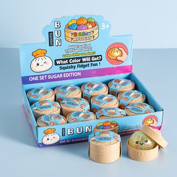Unzip gold powder buns steamer color box simulation buns