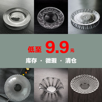 Crystal Glass Fruit Pan Living Room Home Modern Creative Nordic Fruit Tray Large tea table minimalist plate clear cabin