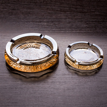 Lead-free glass ashtray creative personality trend round ashtray ashtray small office restaurant ashtray