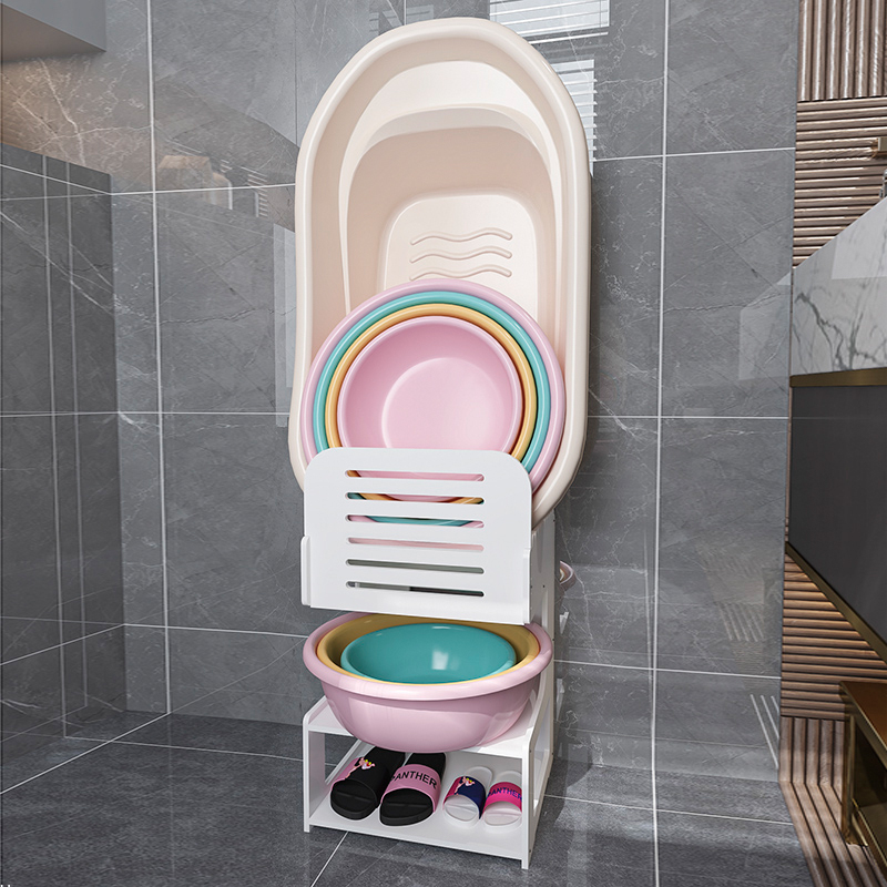 Makeup Room Basin Sub-contained Shelf Baby Wash Bath Tub Tub Floor Shelve Washbasin Bathroom Theorist Toilet