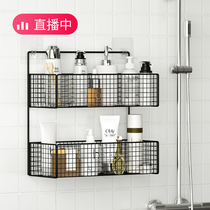 Toilet hanger bathroom rack bathroom non-punching rack toilet wall Wall high-end shelf