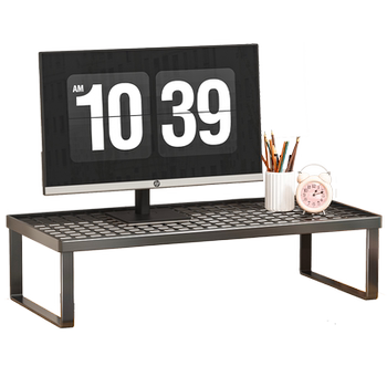 Computer elevated monitor support frame