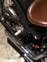 Retro Borg Juyun 250 modified aluminum alloy rear pedal folding 8mm hole installation Universal