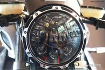 Aluminum alloy CNC7 inch gravity induction headlight ultra-thin headlight Ducati cub BMW CB400 Universal