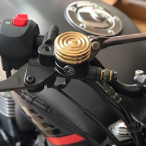 Longjia V Coffee V way 250 retro modified brake pump cover on pump cover brass aluminum alloy polished Special
