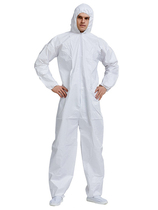 Protective clothing One-piece full body sf disposable breathable film Non-woven dust clothing isolation clothing Clothing overalls Men and women