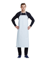 PVC white clip mesh apron waterproof hotel kitchen chef food processing plant aquatic waist work clothes