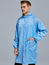 Anti-static coat Hooded anti-static clothing Work clothes Dust-free clothing Dust-proof clothes Female long anti-dust protective clothing