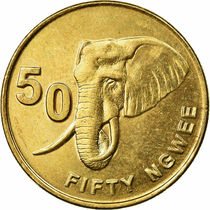 Zambia 50 Enwe Coins 2012 Edition New African Animal Coins-Elephant Red Envelope Gift