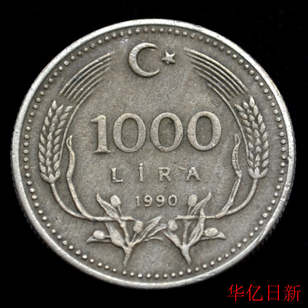 Turkish Coin 1000 Lira 1990-94 Figure President KM#997 Copper Nickel Zinc 25 5mm