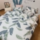 Bắc Âu IKEA B & B Wind in bed bốn mảnh set Net red Banana leaf quilt cover Ký túc xá giường ba mảnh