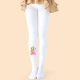 Barbie trẻ em xà cạp cô gái quần lót mùa xuân và mùa thu dày thực hành nhào lộn vớ nhảy trắng cô gái vớ dài ống - Vớ