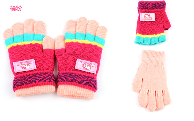 Gants pour fille HELLO KITTY en acrylique - Ref 2150139 Image 13