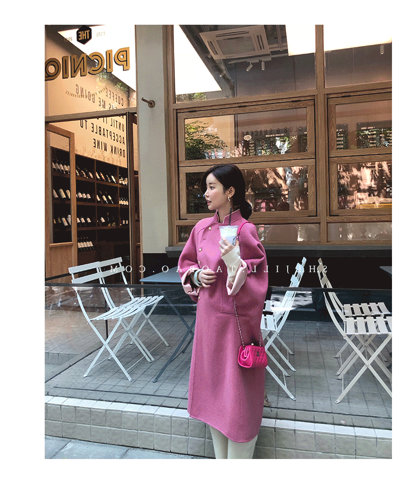 Jill chị lớn gốc Trung Quốc gió áo len dài mùa thu và mùa đông áo len mới hai mặt nữ áo kaki nữ