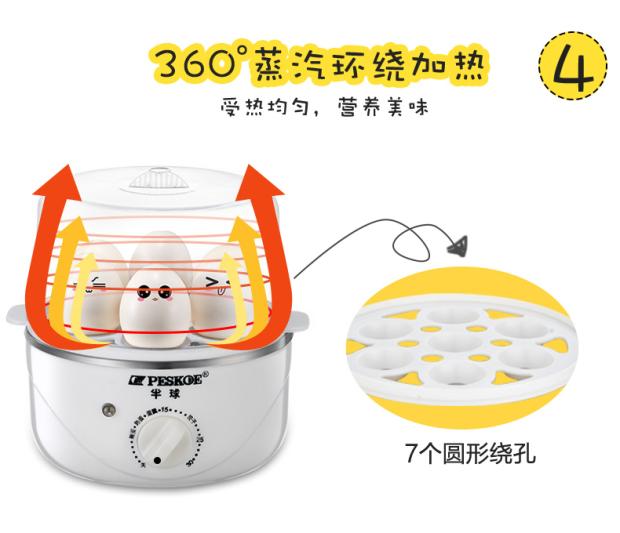 nồi luộc trứng Dày 304 thép không gỉ ba lớp thời gian hấp trứng đôi lò trứng máy tự động tắt nguồn bánh trứng hấp - Nồi trứng các loại nồi lẩu mini