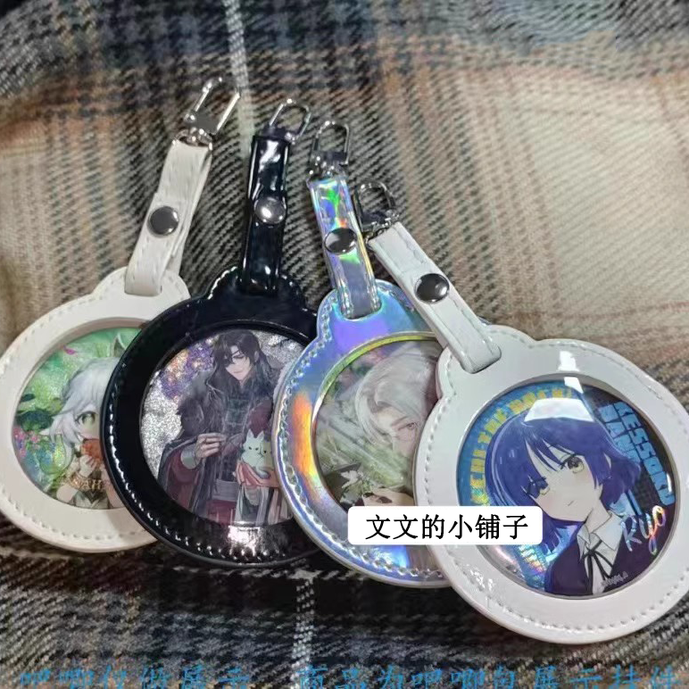 Baji 保護カバー Gumei 外出バッグペンダント透明バッジ収納カバーバッジ表示アニメーション周辺痛バッグ
