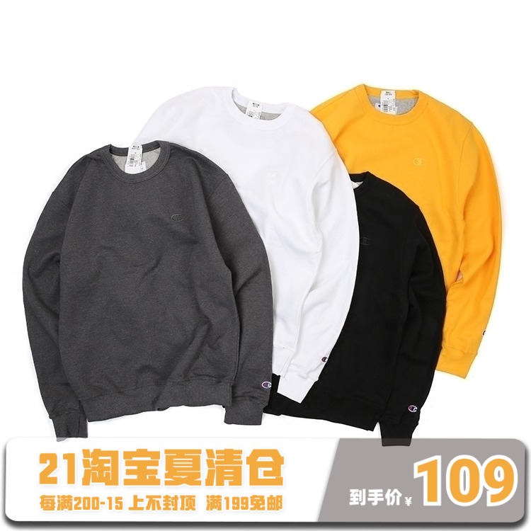 SPOT FASHION FUN CHAMPION POWERBLEND SWEATS Classic LOGO EMBROIDERY pullover casual TOP