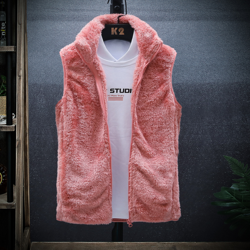 Outdoor fleece vest women autumn and winter coral fleece padded polar fleece vest windproof warm coat jacket fleece jacket
