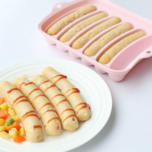 Sausal Flom Silicon Gum Baby Дополнительная пищевая шлифовальная шлифовальная ручная ручная ручная колбаса и кишечная шлифовальная рука