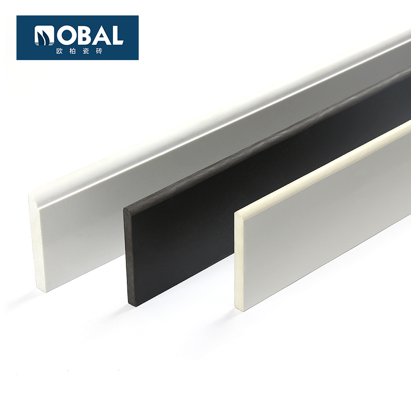 Modern simple all-porcelain all-over marble skirting board floor footline tile living room tile sticker wall foot corner line