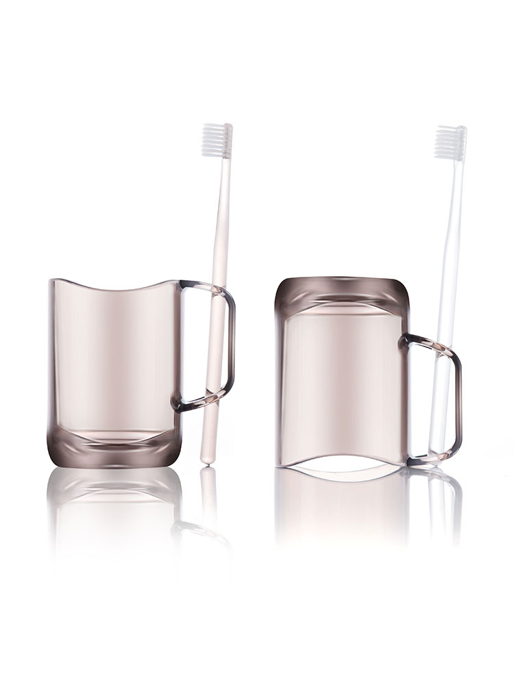 Transparent mouthwash cup Household brushing cup Plastic creative multi-functional personality simple small couple washing cup